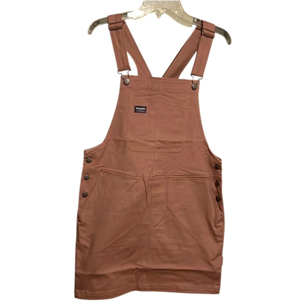 Wildfang The Essential Skirtall Overall Dress, Rose Brown, Utility, Small, NWT
